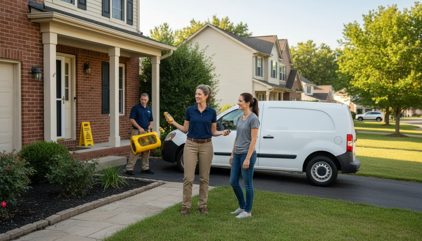 Residential water damage restoration in Marietta, NC